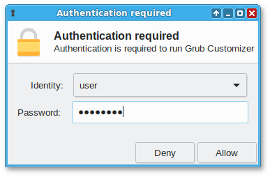 Запуск Grub Customizer